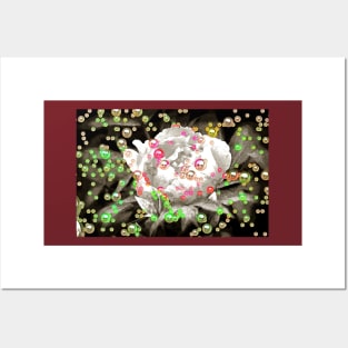 Bubbly Pink Peony Posters and Art